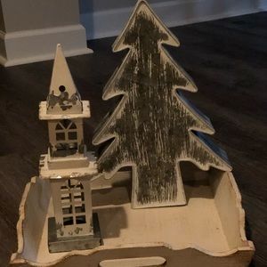 Shabby chic Christmas decor